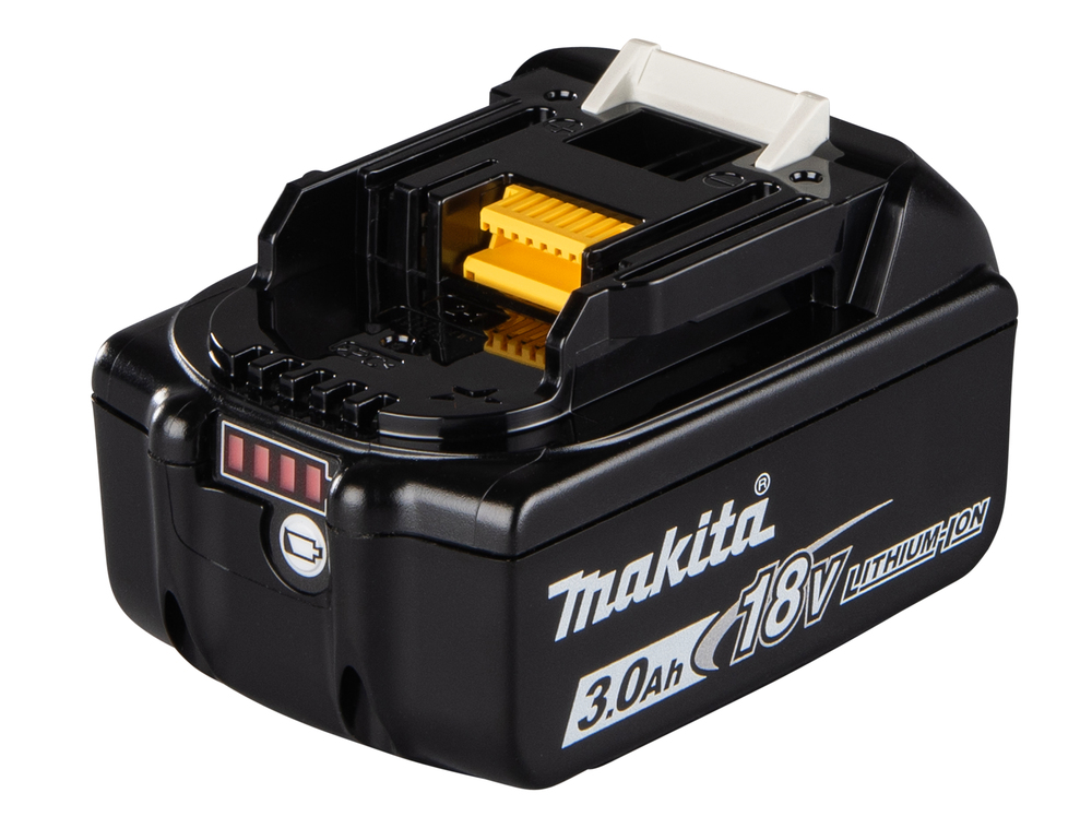 Аккумулятор Makita BL1830B • 18V LXT Li-ion • 3.0Ah • индикатор заряда • 1 шт.